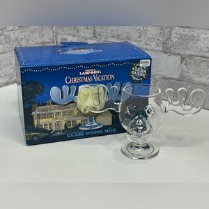 National Lampoon's Christmas Vacation Clark Griswold Moose Mug New In Box Glass